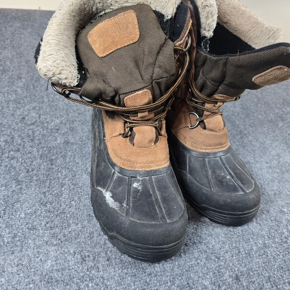 Weatherproof Mens 11M Insulated Winter Snow Boots Thinsulate Faux Fur Lined